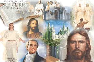 A collage of pictures pertaining to the church